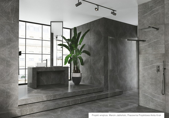 SILKY STONE LIGHT Płytka gresowa 75x75 szara mat 9.8mm