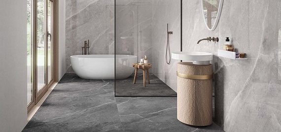 SUPREME GREY Płytka gresowa 120x120 szara mat 9mm