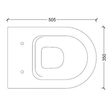 CALM/SMOOTH Deska wolnoopadająca 35x50.5