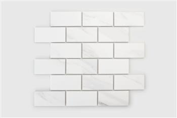BRICK MARBLE XL Mozaika ceramiczna 29.1x29.5 biała mat