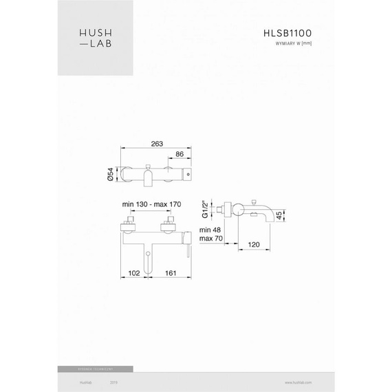 SIENA Bateria wannowo-prysznicowa złota