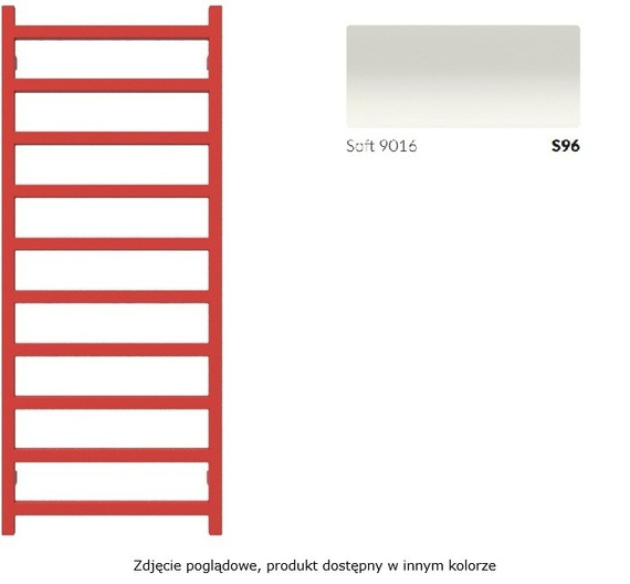 SIMPLE Grzejnik pionowy 50x120 biały połysk 440W