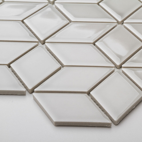 DIAMOND GREY STAR Mozaika ceramiczna 26.6x30.5 szary połysk