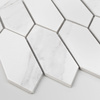 HEKSALONG MARBLE Mozaika ceramiczna 25x31.3 biała mat