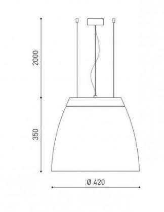 SALT 3 Oprawa wisząca 22W biało/złota