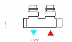 TWINS Zintegrowany zestaw zaworów lewy czarny mat 9005