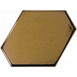 METALLIC BENZENE  Płytka ceramiczna 10.8x12.4 złota połysk