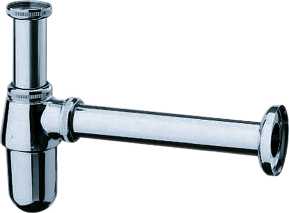 Syfon butelkowy do umywalki chrom o wysokości 5 cm
