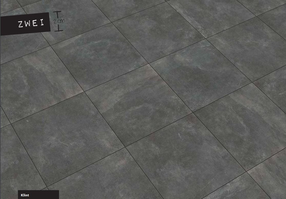 KLINT ANTRAZIT Płytka ceramiczna 60x60 antracytowa 20mm