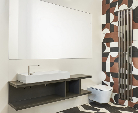 INLOVE 85 Umywalka nablatowa 37x85 biała