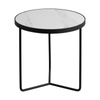 MOCCATE S NERO Stolik okrągły 50x50 czarny mat