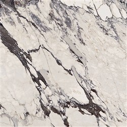 Grande Marble Look Capraia Płytka gresowa 120x120 biało-czarna mat 6mm