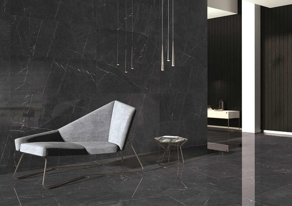 MARQUINA PULIDO Płytka gresowa 120x120 czarna połysk