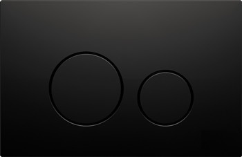 BUTTON05 Płytka spłukująca 16.8X25.5 czarny mat