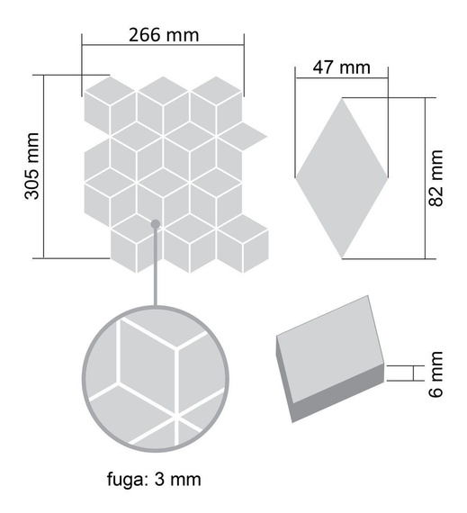 CAPPUCCINO STAR Mozaika ceramiczna 26.6x30.5 beżowa 6mm
