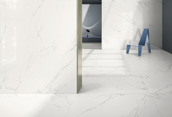 MARMOKER STATUARIO G Płytka gresowa 120x278 biała lucido