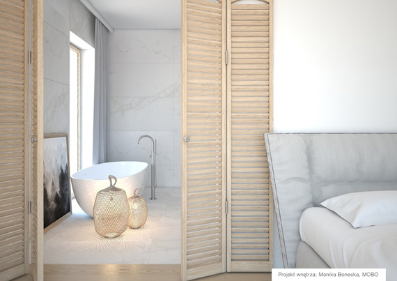 MARMI DUE Płytka gresowa 60x120 biała poler 10.5mm