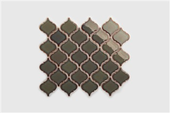 ARABESKA ŚREDNIA Mozaika ceramiczna 24.5x29.3 szara mat