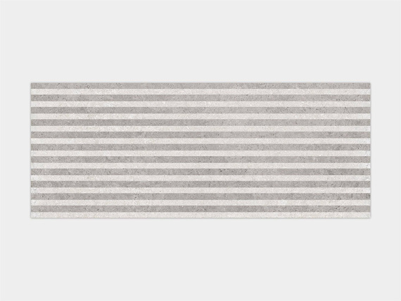 LISTON HNNOVER BONE TOPO Płytka ceramiczna 59.6x150 szara 11,5mm