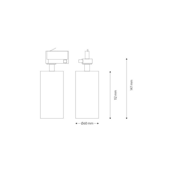 TRACKER BEAUTY Oprawa do szynoprzewodu czarna