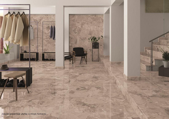 REALSTONE CREAM PULIDO Płytka gresowa 60x60 beżowa połysk