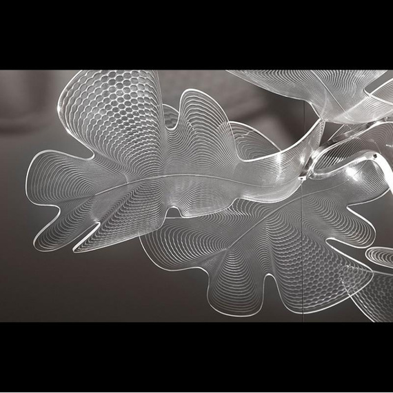 CHLOROPHILIA Lampa wisząca transparentna 44W LED