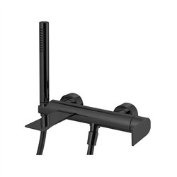 AREZZO BLACK Bateria wannowo-prysznicowa natynkowa czarny mat