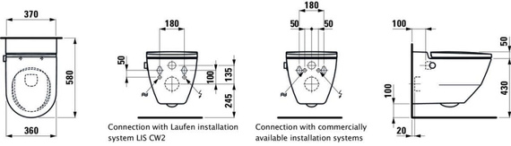 NAVIA Toaleta myjąca z deską 37x58 biała