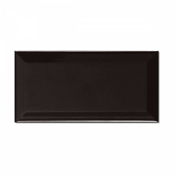 METRO BLACK MATT Płytka ceramiczna 7.5x15 czarna mat