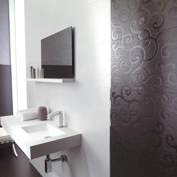 SAIGON GRIS DECO FNO Płytka ceramiczna 31.6x90 szara mat 8.7mm