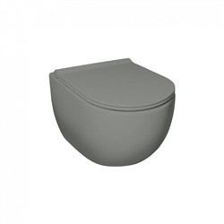 CALM RIMLESS Miska wisząca 35x50 antracytowa mat