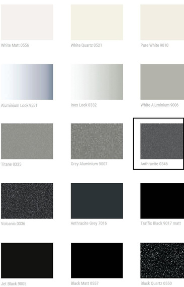 FAT HORIZONTAL Grzejnik poziomy 34.5x100 antracytowa 0346 mat