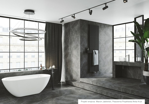 SILKY STONE LIGHT Płytka gresowa 75x75 szara mat 9.8mm