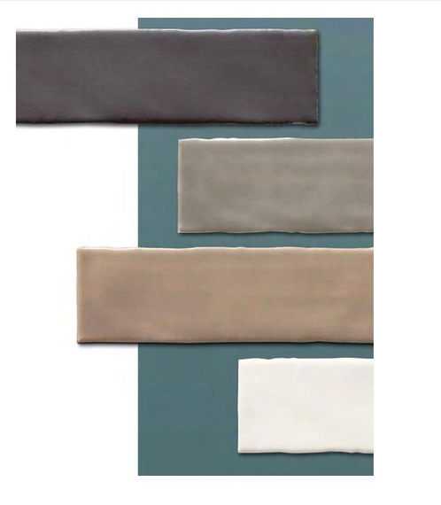 PEACE BLACK Płytka ceramiczna 7.5x30 czarna mat