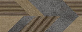 STONE 3D ROBLE Płytka ceramiczna 59.6x150 brązowa mat 9mm