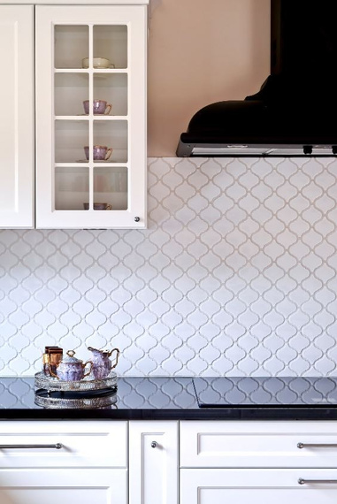 ARABESKA DUŻA Mozaika 25.2x27.5 biała połysk