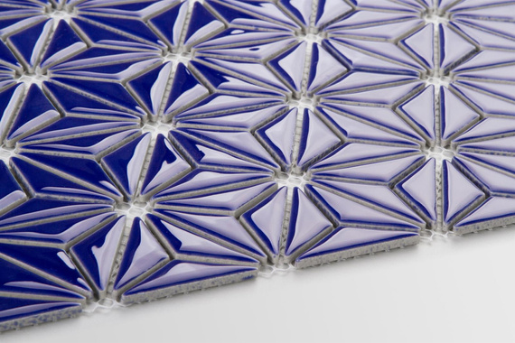 CONSTELLATION COBALT BLUE Mozaika ceramiczna 29x30 niebieska połysk