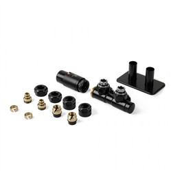 TWINS Zestaw zaworów czarny mat 9005