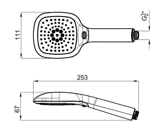 URBAN PS Słuchawka prysznicowa chrom