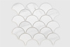 FLABELLUM MARBLE Mozaika ceramiczna 28.5x29 biała mat