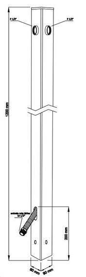 AQUAPOINT TOTEM Punkt poboru wody czarny