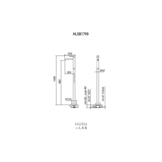 SIENA Bateria umywalkowa stojąca biały mat