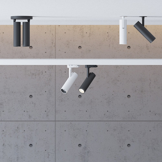 SLIM TRACK Lampa sufitowa do szynoprzewodu czarna 3000K