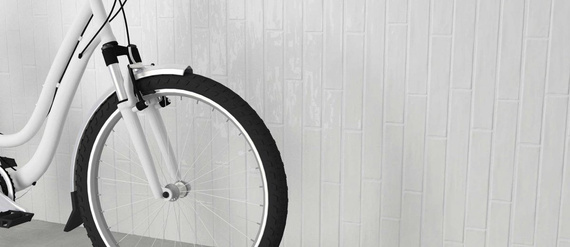 CRAFTED HM WHITE Płytka ceramiczna 7.5x30 biała połysk