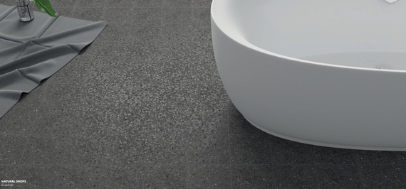NATURAL DROPS GRAPHIT Płytka gresowa 18.5x18.5 grafitowa mat 10mm