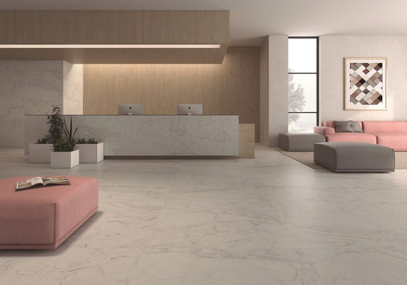 MARMI DUE Płytka gresowa 60x120 biała poler 10.5mm