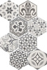 HEXATILE HARMONY B&W Płytka gresowa 17.5x20 mat