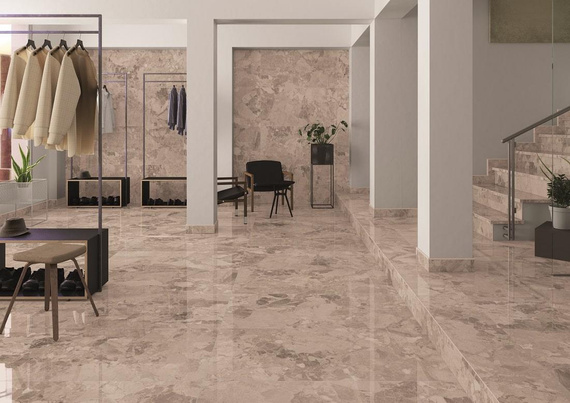 REALSTONE CREAM PULIDO Płytka gresowa 60x120 beżowa połysk