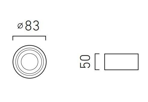 BEEP ON NW Oprawa nastropowa śnieżnobiała