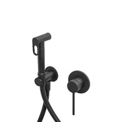 SIENA BLACK Bateria bidetowa podtynkowa czarny mat